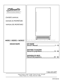 Danby DIM32D1BSSPR Owner's Manual