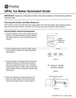 GE XPIO13BCBT Quickstart Guide