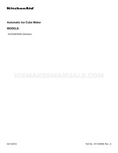 KitchenAid KUIO338HSS Parts List