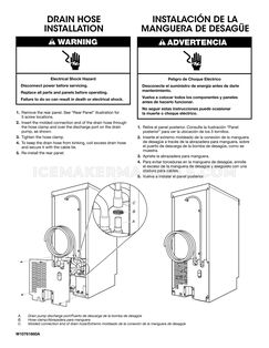 KitchenAid KUIX505ESS1 Drain Hose Installation