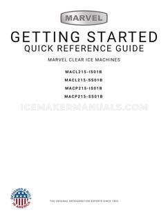 Marvel MACL215SS01B Quick Start Guide