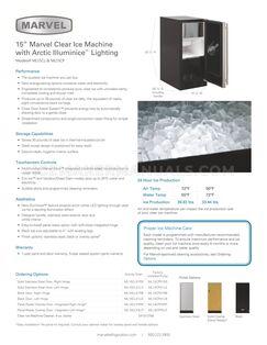 Marvel ML15CPP2LP Spec Sheet