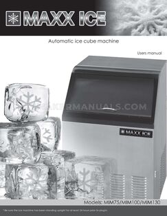 Maxx Ice MIM75 Users Manual