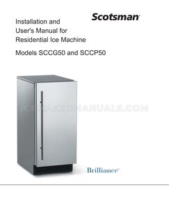 Scotsman SCCG30MA-1SU Owner's Manual