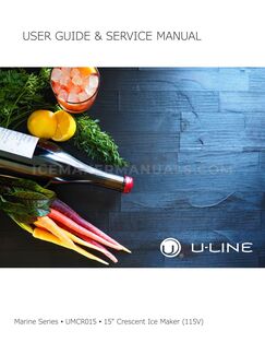 U-Line UMCR015SS01A Owners Manual