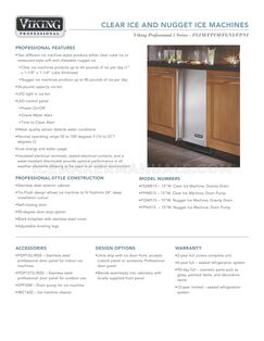 Viking FGNI515 Specification